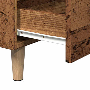 Nachttisch Altholz-Optik 40x35x69 cm