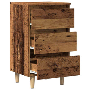 Nachttisch Altholz-Optik 40x35x69 cm