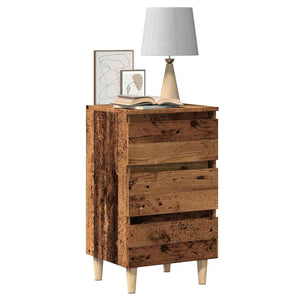 Nachttisch Altholz-Optik 40x35x69 cm