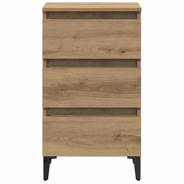 Nachttisch Artisan Eiche mit Metallbeinen