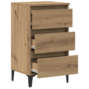 Nachttisch Artisan Eiche mit Metallbeinen