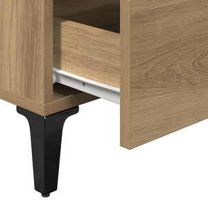 Nachttisch Artisan Eiche mit Metallbeinen