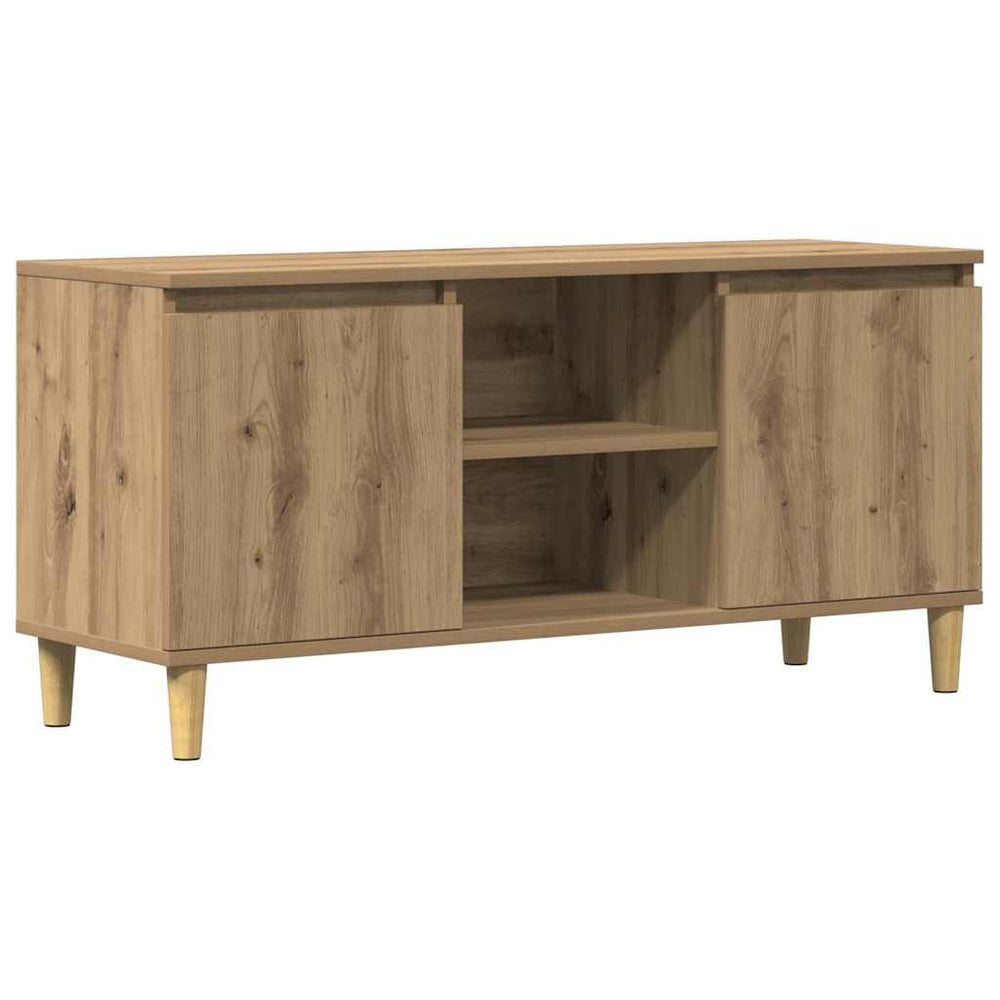 Meuble TV vidaXL chêne artisanat 102x35x50 cm bois d'ingénierie