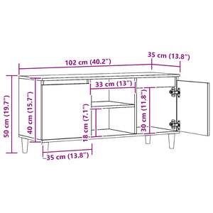 TV Schrank Artisan Eiche 102 cm