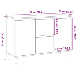 Sideboard Altholz-Optik 102 cm