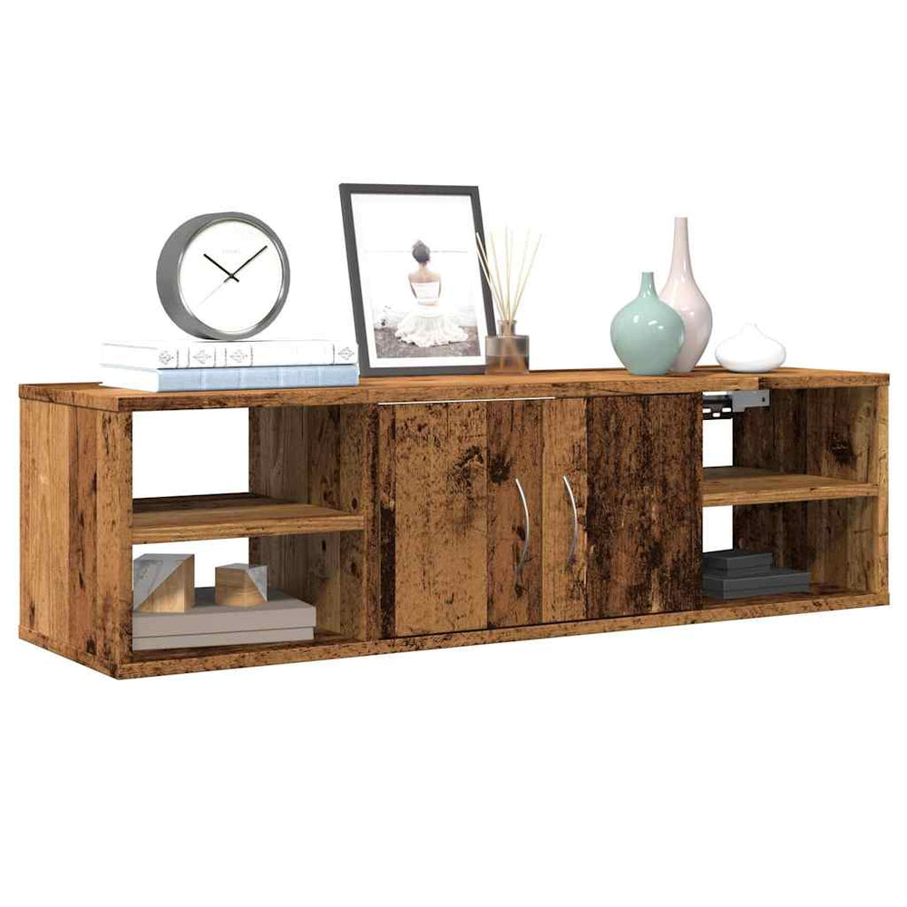 vidaXL Wall Cabinet Reclaimed Wood Look 101x30x29 cm Engineered Wood