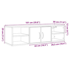 Wandschrank Artisan Eiche 101x30x29 cm