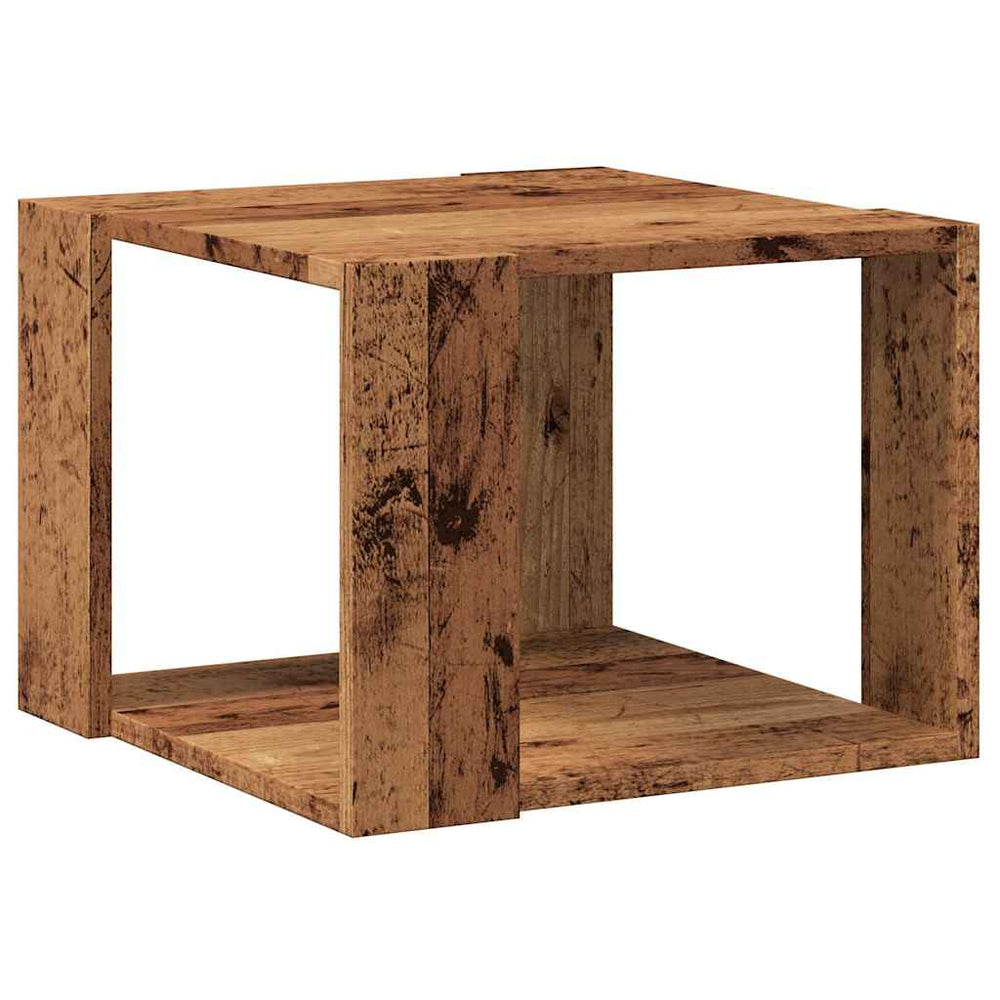 Couchtisch Altholz-Optik 40x40 cm
