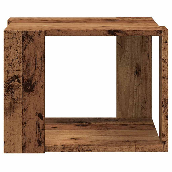 Couchtisch Altholz-Optik 40x40 cm