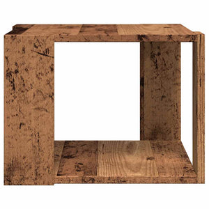 Couchtisch Altholz-Optik 40x40 cm