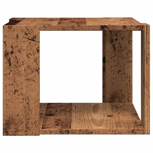 Couchtisch Altholz-Optik 40x40 cm