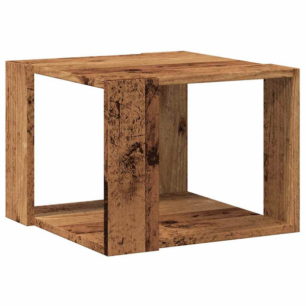 Couchtisch Altholz-Optik 40x40 cm