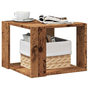 Couchtisch Altholz-Optik 40x40 cm