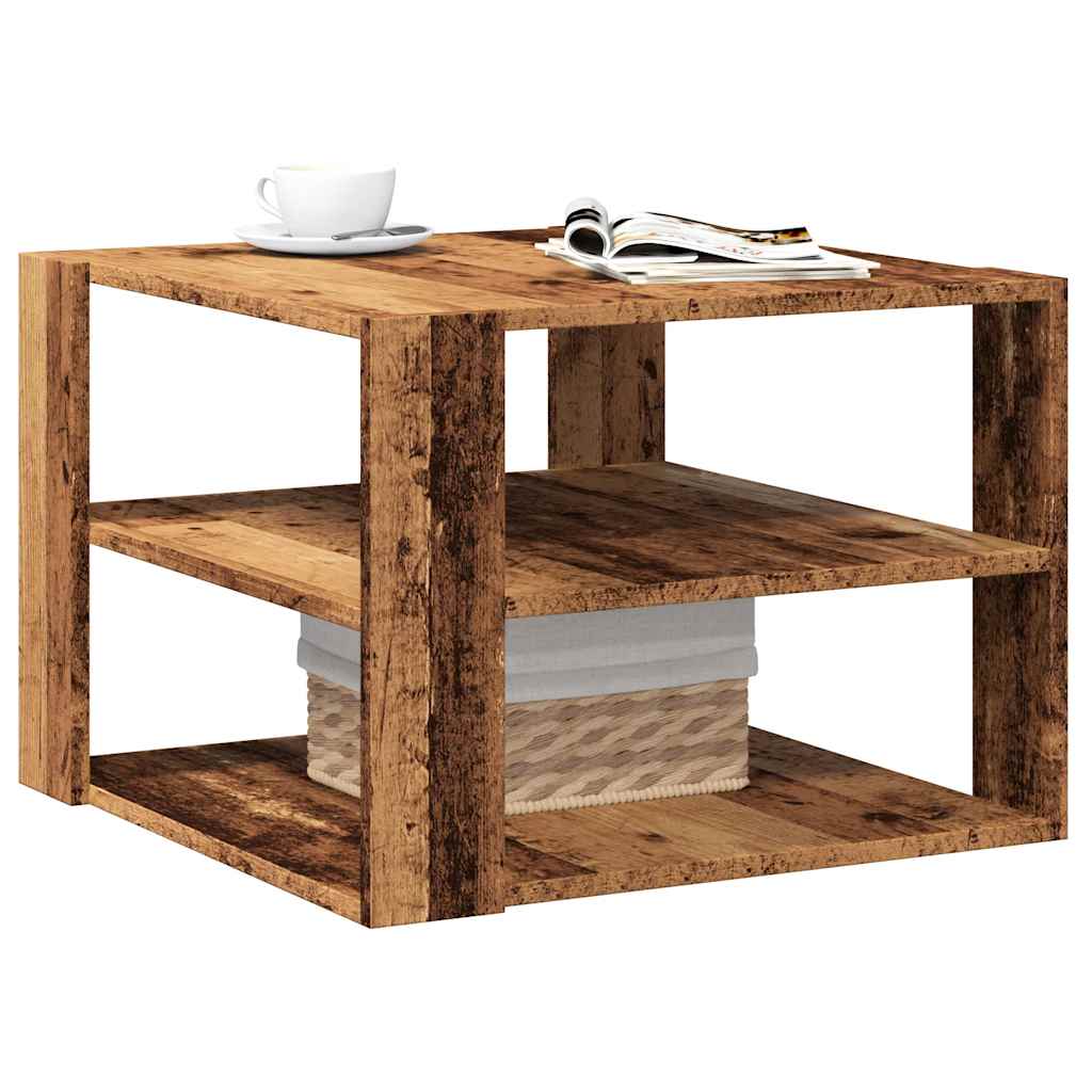 Couchtisch Altholz-Optik 58x58 cm