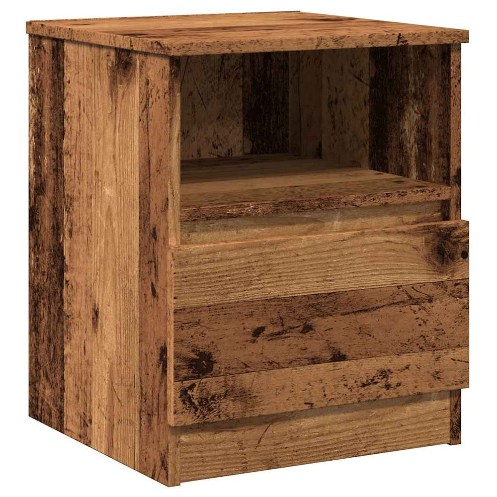 Nachttisch Altholz-Optik 40x40x50 cm
