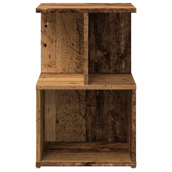 Nachttisch Altholz-Optik 35x35x55 cm