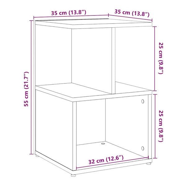 Nachttisch Artisan Eiche 35x35x55 cm