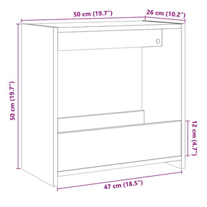 Beistelltisch Altholz-Optik 50x50 cm