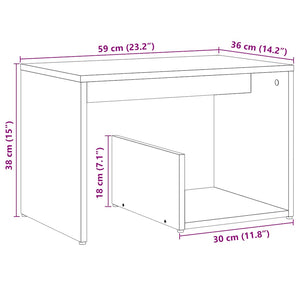 Beistelltisch Altholz-Optik 59cm