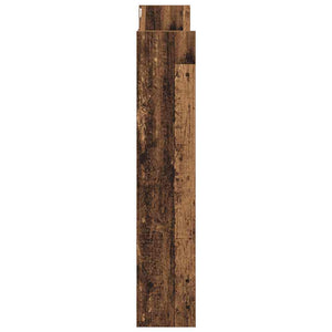 vidaXL Étagère à chaussures murale aspect bois de récupération 80x18x90 cm Bois d'ingénierie