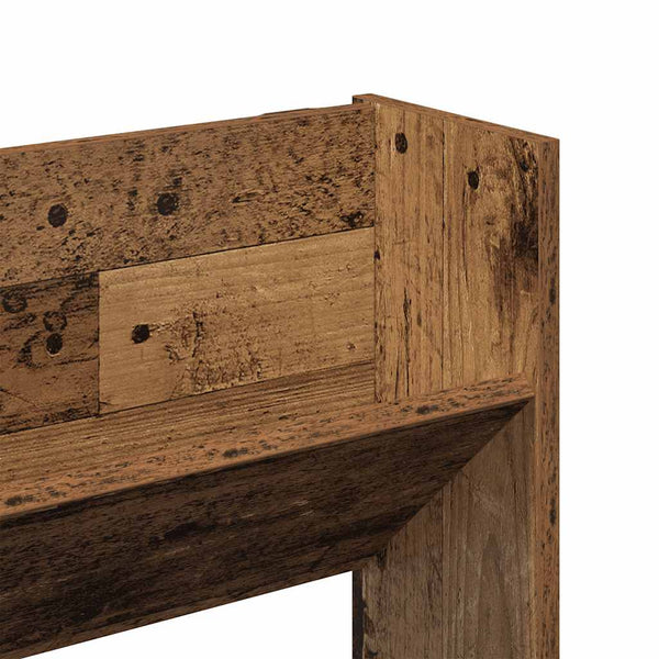 vidaXL Étagère à chaussures murale aspect bois de récupération 80x18x90 cm Bois d'ingénierie