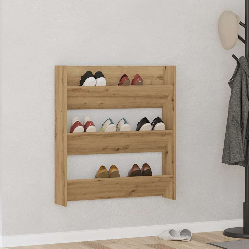 Wand Schuhregal Artisan-Eiche 80cm
