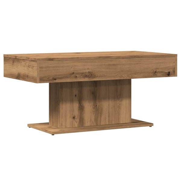 vidaXL Table basse chêne artisan 96x50x45 cm bois d'ingénierie
