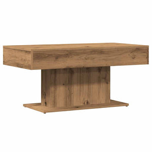 vidaXL Table basse chêne artisan 96x50x45 cm bois d'ingénierie