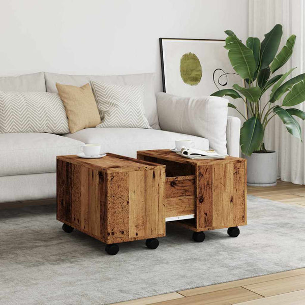 Couchtisch Altholz-Optik, 60x60 cm