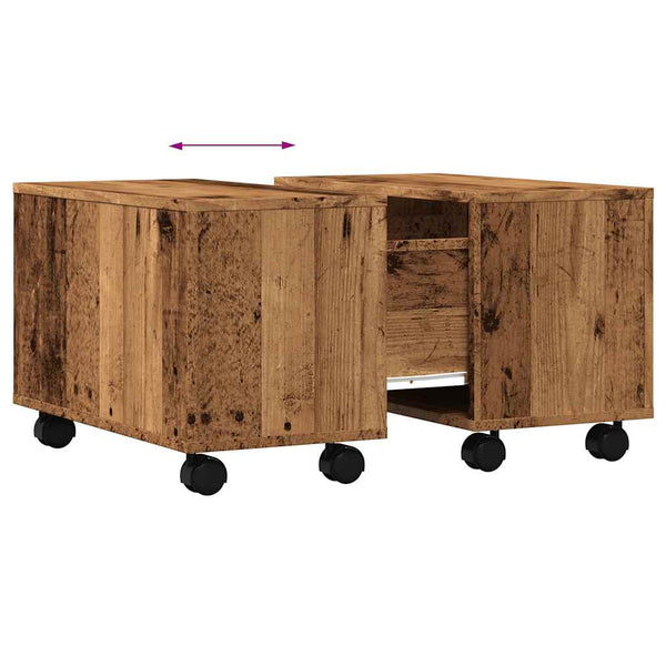 Couchtisch Altholz-Optik, 60x60 cm