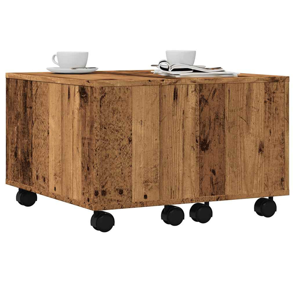 Couchtisch Altholz-Optik, 60x60 cm