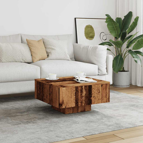 Couchtisch Altholz-Optik 60x60 cm