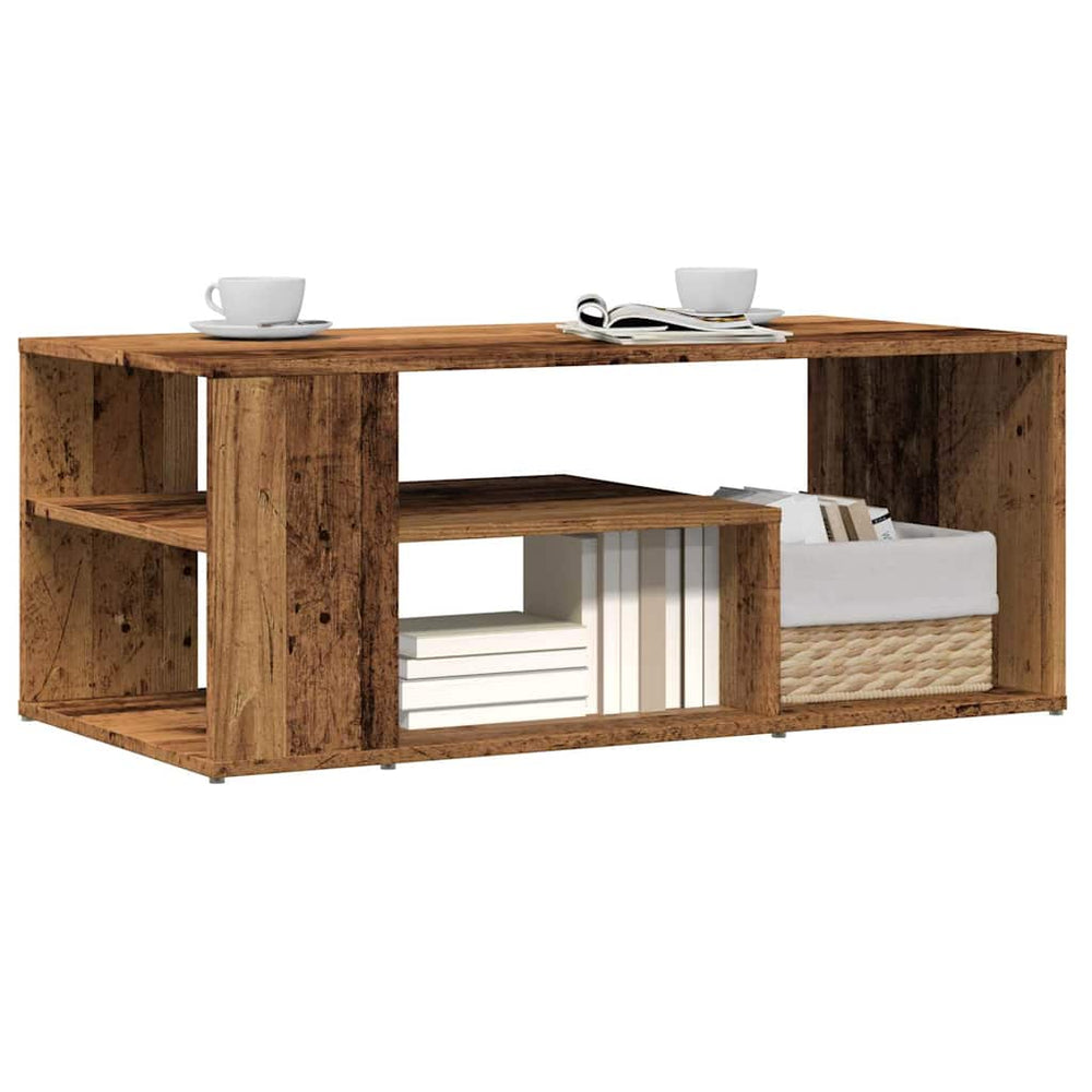 Couchtisch Altholz-Optik 100x50 cm