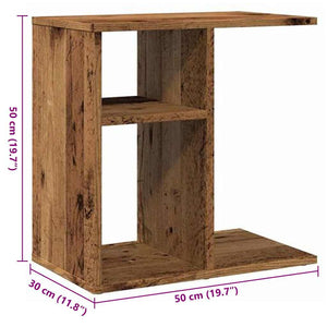 Beistelltisch Altholz-Optik 50x30x50 cm