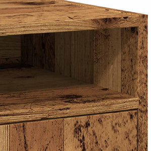 Rollbarer Schrank Altholz-Optik 33x38x60 cm