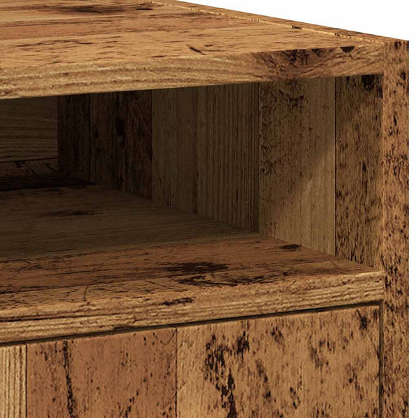 Rollbarer Schrank Altholz-Optik 33x38x60 cm