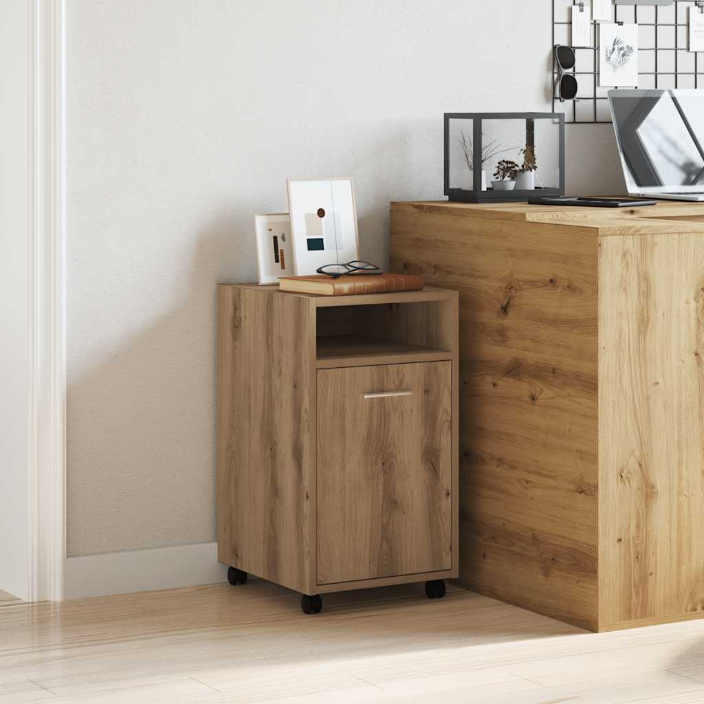 Rollbarer Schrank Artisan-Eiche 33x38x60 cm