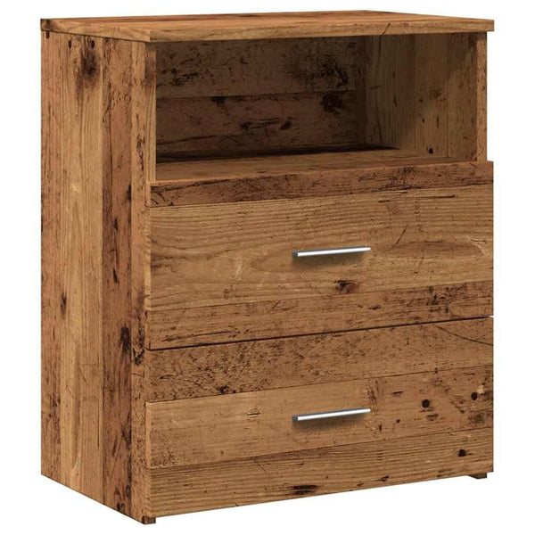 Nachttisch Altholz-Optik 50x32x60 cm