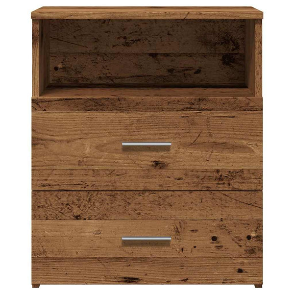 Nachttisch Altholz-Optik 50x32x60 cm