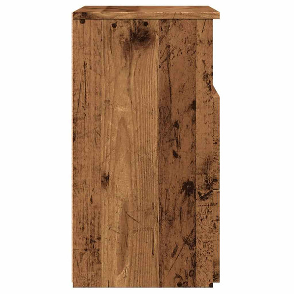 Nachttisch Altholz-Optik 50x32x60 cm