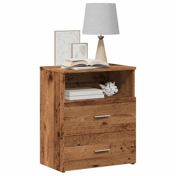 Nachttisch Altholz-Optik 50x32x60 cm