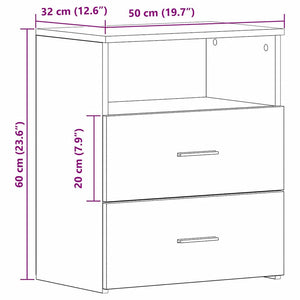 Nachttische 2er Set Artisan Eiche