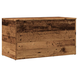Aufbewahrungstruhe Altholz-Optik 84 cm