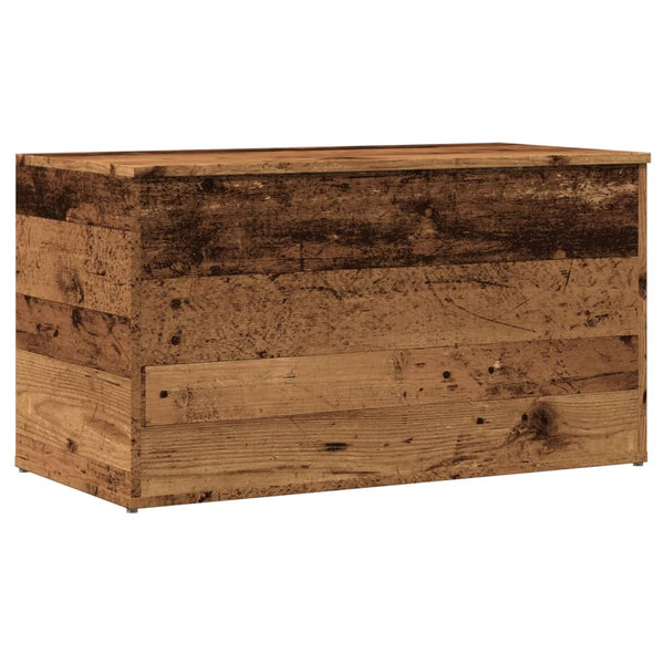 Aufbewahrungstruhe Altholz-Optik 84 cm