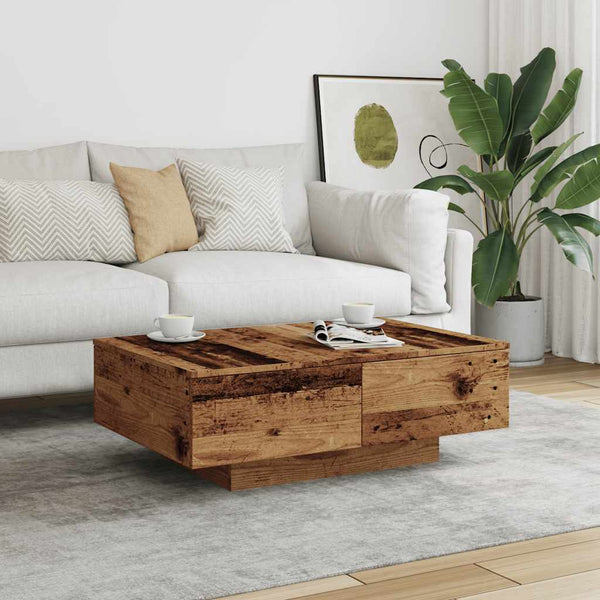 Couchtisch Altholz-Optik 90x60 cm