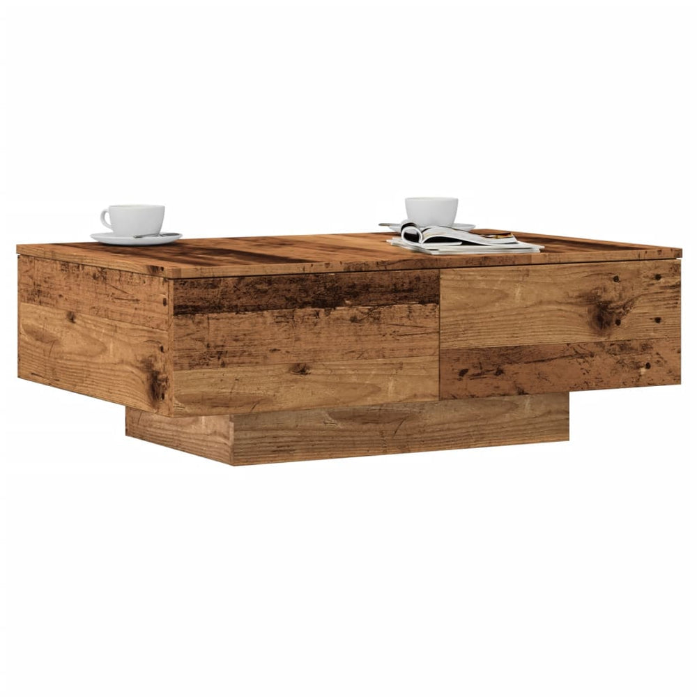 Couchtisch Altholz-Optik 90x60 cm