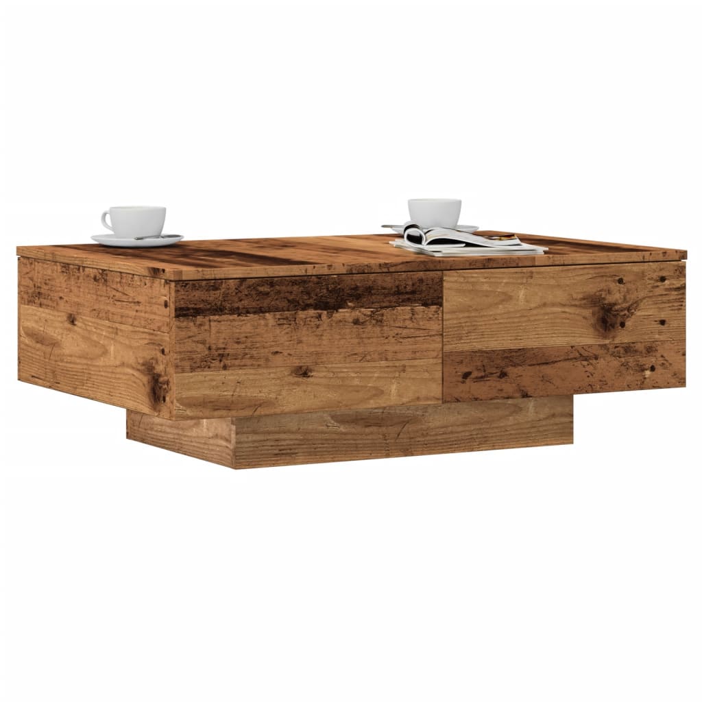 Couchtisch Altholz-Optik 90x60 cm