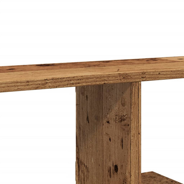 TV-Wandregal Altholz-Optik 125 cm