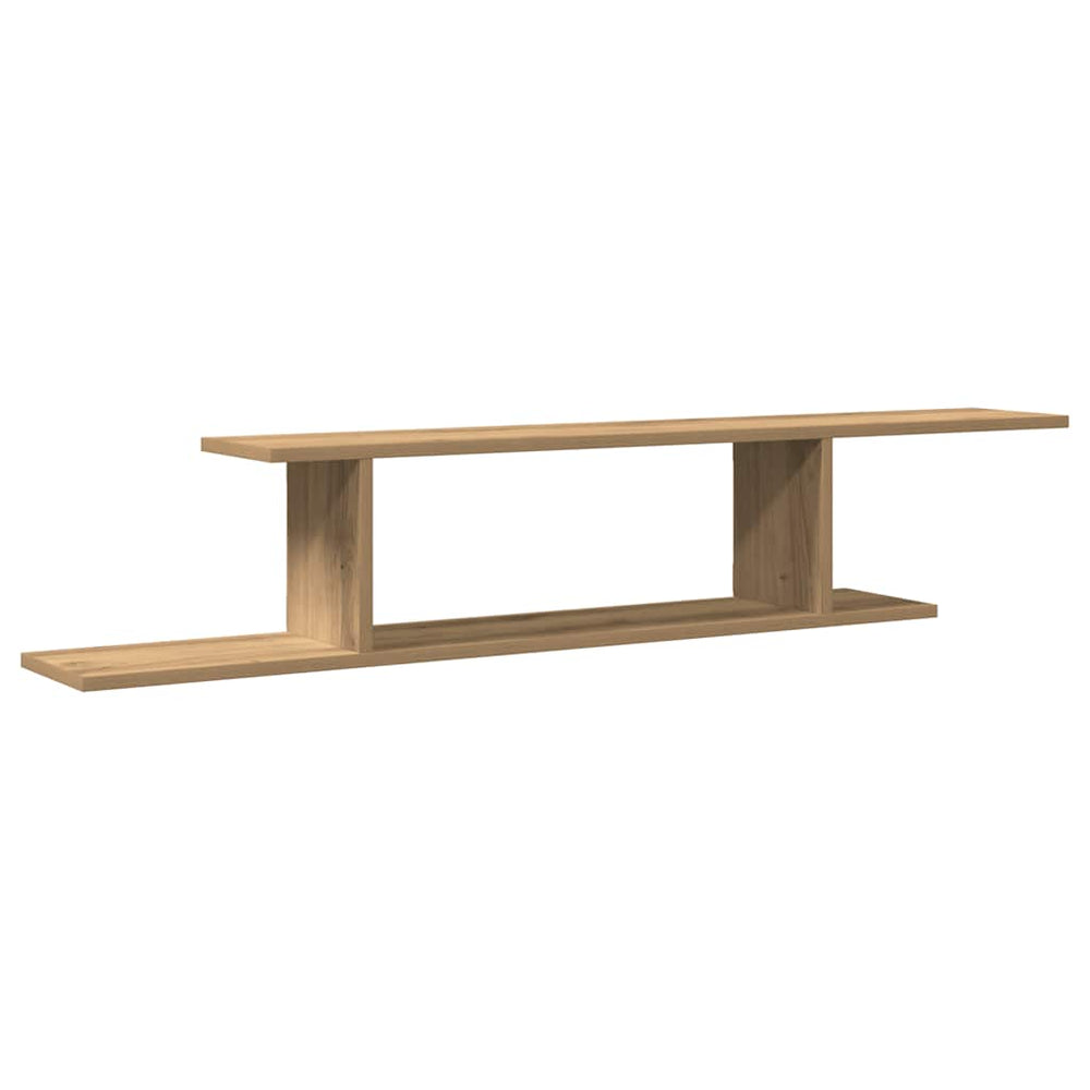 vidaXL TV Wall Shelf Artisan Oak 125x18x23 cm Engineered Wood