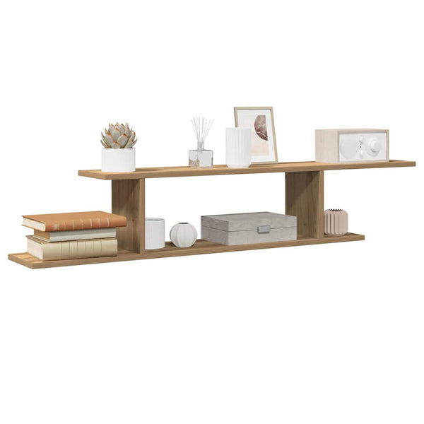 TV-Wandregal Artisan Eiche 125 cm